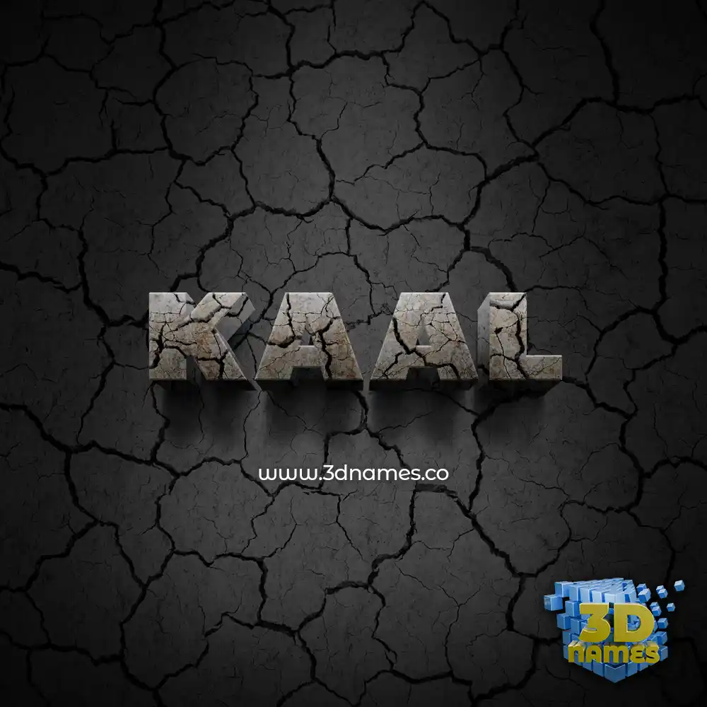 kaal in Cracked Stone style - 3D name wallpaper kaal in Cracked Stone style - 3D name wallpaper