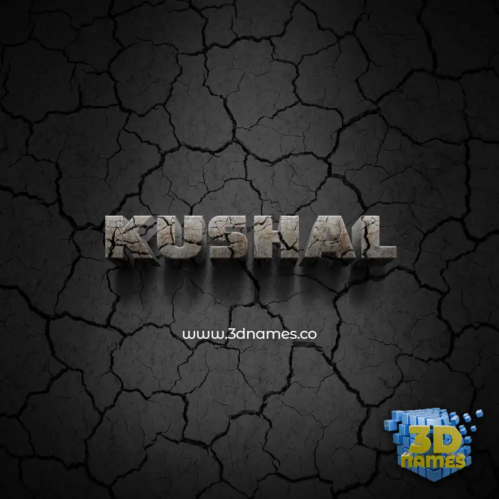 kushal in Cracked Stone style - 3D name wallpaper kushal in Cracked Stone style - 3D name wallpaper