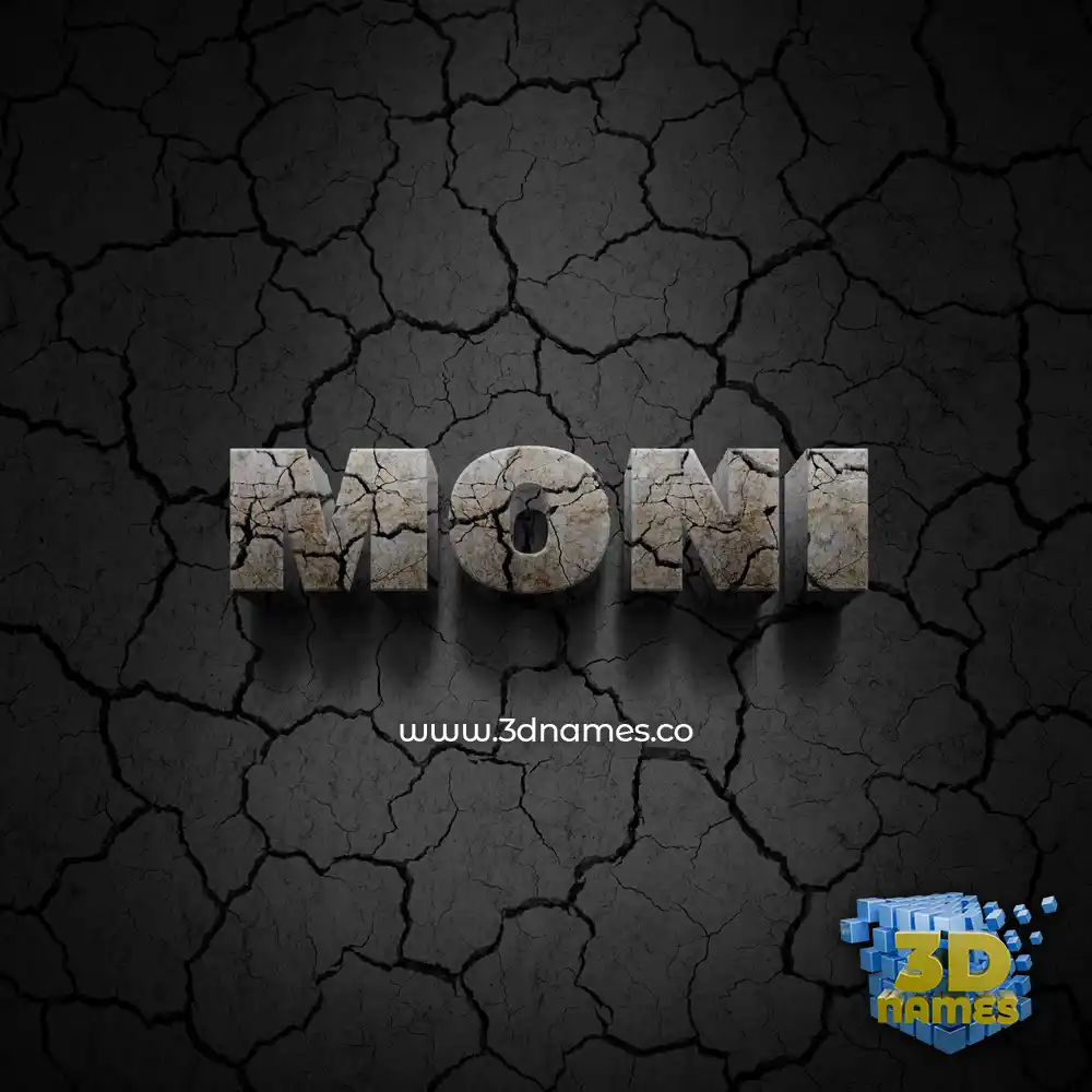 moni in Cracked Stone style - 3D name wallpaper moni in Cracked Stone style - 3D name wallpaper