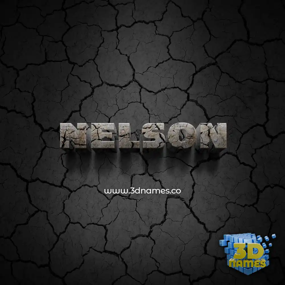 nelson in Cracked Stone style - 3D name wallpaper nelson in Cracked Stone style - 3D name wallpaper