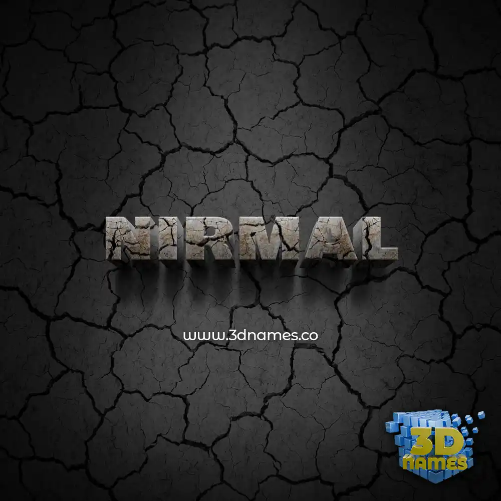 nirmal in Cracked Stone style - 3D name wallpaper