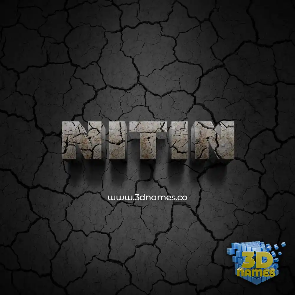 nitin in Cracked Stone style - 3D name wallpaper nitin in Cracked Stone style - 3D name wallpaper