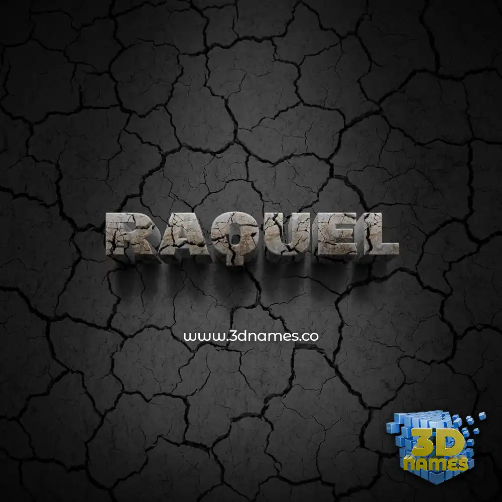 raquel in Cracked Stone style - 3D name wallpaper raquel in Cracked Stone style - 3D name wallpaper