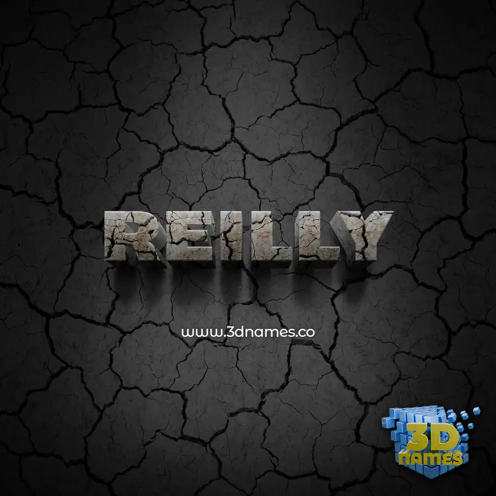 reilly in Cracked Stone style - 3D name wallpaper