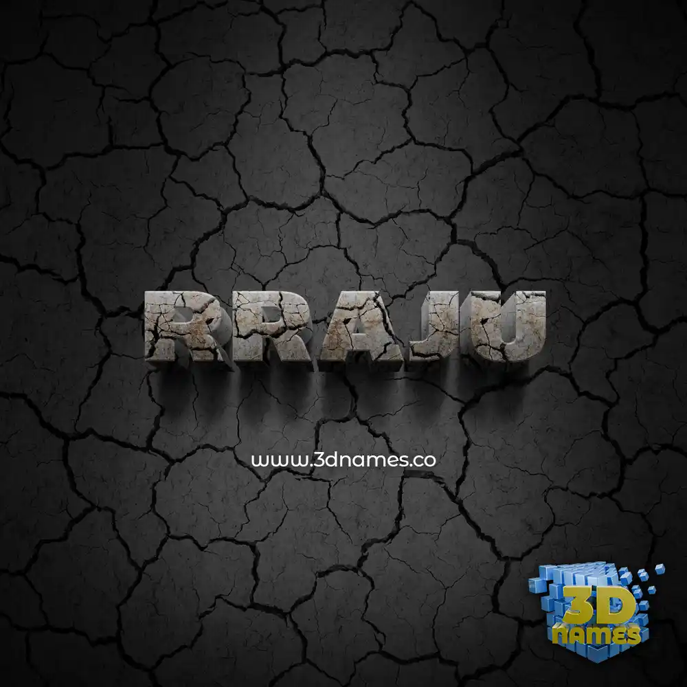 rraju in Cracked Stone style - 3D name wallpaper rraju in Cracked Stone style - 3D name wallpaper