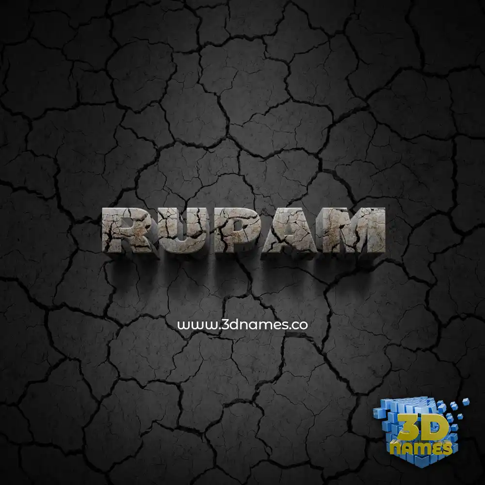 rupam in Cracked Stone style - 3D name wallpaper rupam in Cracked Stone style - 3D name wallpaper