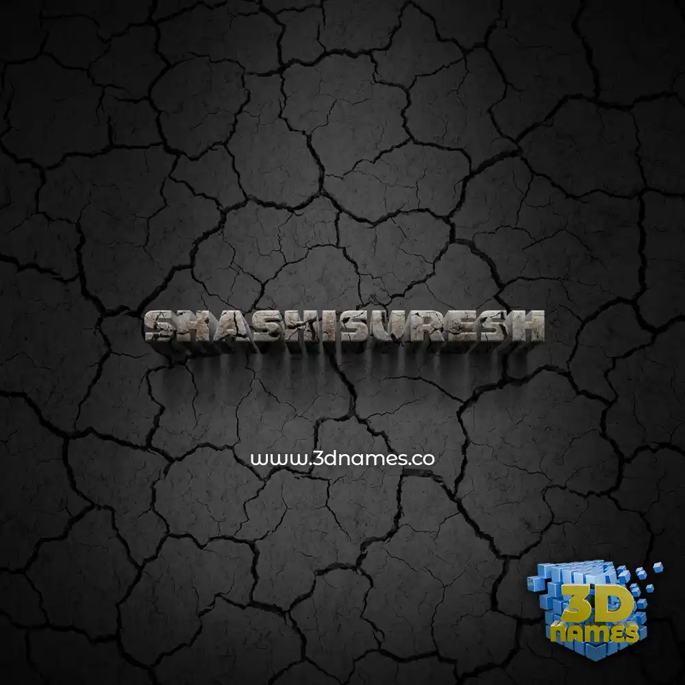 shashisuresh in Cracked Stone style - 3D name wallpaper shashisuresh in Cracked Stone style - 3D name wallpaper