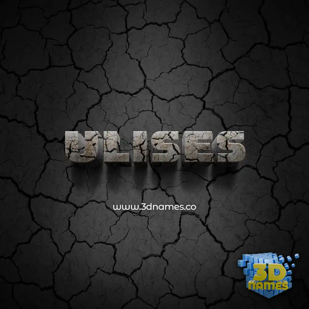 ulises in Cracked Stone style - 3D name wallpaper ulises in Cracked Stone style - 3D name wallpaper
