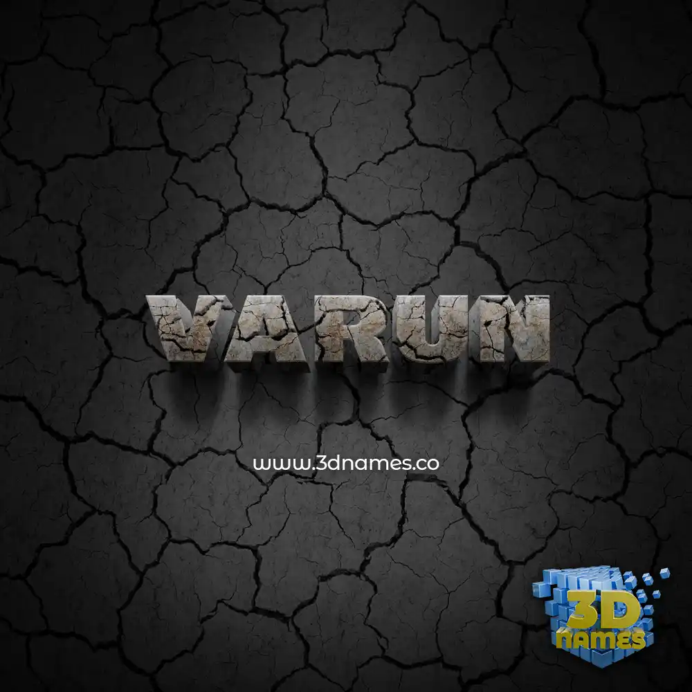 varun in Cracked Stone style - 3D name wallpaper varun in Cracked Stone style - 3D name wallpaper