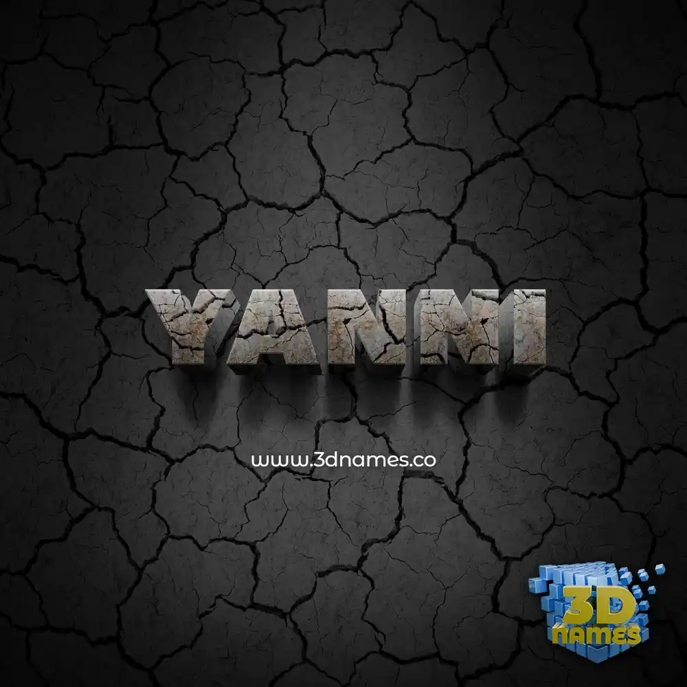 yanni in Cracked Stone style - 3D name wallpaper yanni in Cracked Stone style - 3D name wallpaper
