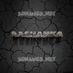 aashanka in Cracked Stone style - 3D name wallpaper