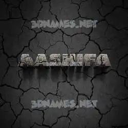 aashifa in Cracked Stone style - 3D name wallpaper