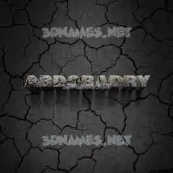 abdobadry in Cracked Stone style - 3D name wallpaper