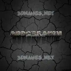 abdorrahim in Cracked Stone style - 3D name wallpaper