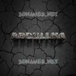 abdullha in Cracked Stone style - 3D name wallpaper