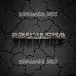 abdulsha in Cracked Stone style - 3D name wallpaper