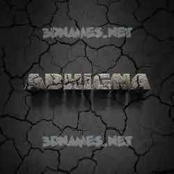 abhigna in Cracked Stone style - 3D name wallpaper