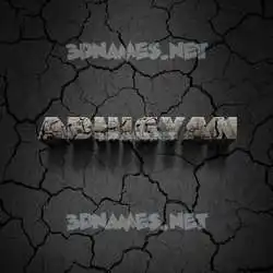 abhigyan in Cracked Stone style - 3D name wallpaper