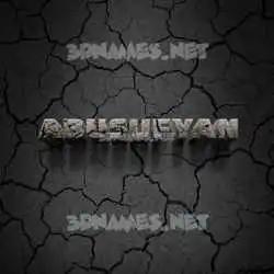 abusufyan in Cracked Stone style - 3D name wallpaper