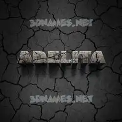 adelita in Cracked Stone style - 3D name wallpaper
