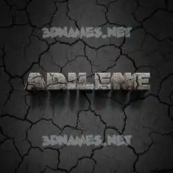 adilene in Cracked Stone style - 3D name wallpaper