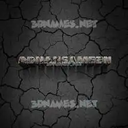 adnansameen in Cracked Stone style - 3D name wallpaper