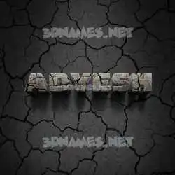 adyesh in Cracked Stone style - 3D name wallpaper