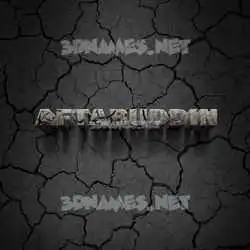 aftabuddin in Cracked Stone style - 3D name wallpaper