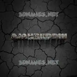 ajahruddih in Cracked Stone style - 3D name wallpaper