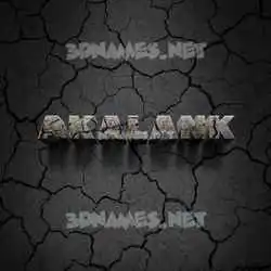 akalank in Cracked Stone style - 3D name wallpaper