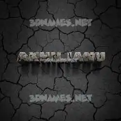 akhiljanu in Cracked Stone style - 3D name wallpaper