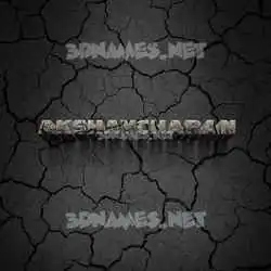 akshaycharan in Cracked Stone style - 3D name wallpaper
