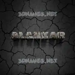 alankar in Cracked Stone style - 3D name wallpaper