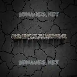 aleksandra in Cracked Stone style - 3D name wallpaper