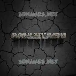 amantabu in Cracked Stone style - 3D name wallpaper
