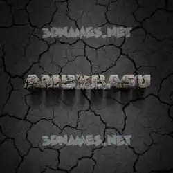 ambybasu in Cracked Stone style - 3D name wallpaper