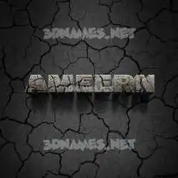 ameern in Cracked Stone style - 3D name wallpaper