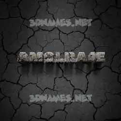 amolraje in Cracked Stone style - 3D name wallpaper