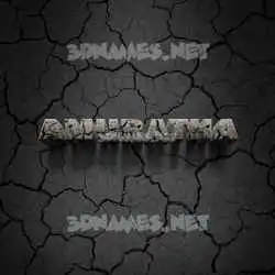amuratha in Cracked Stone style - 3D name wallpaper
