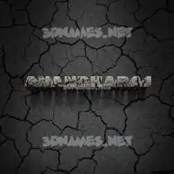 anandharaj in Cracked Stone style - 3D name wallpaper