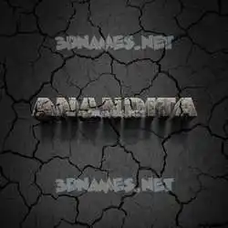 anandita in Cracked Stone style - 3D name wallpaper
