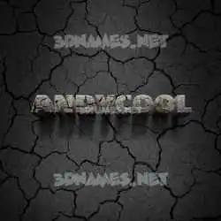 andycool in Cracked Stone style - 3D name wallpaper