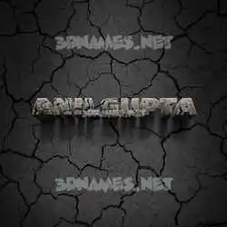 anilgupta in Cracked Stone style - 3D name wallpaper
