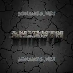aniruth in Cracked Stone style - 3D name wallpaper
