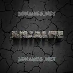 anjalee in Cracked Stone style - 3D name wallpaper