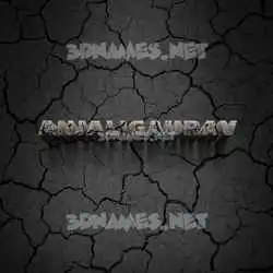 anjaligaurav in Cracked Stone style - 3D name wallpaper