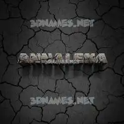 annalena in Cracked Stone style - 3D name wallpaper