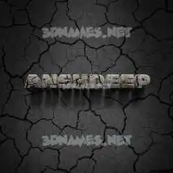 anshdeep in Cracked Stone style - 3D name wallpaper