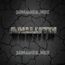 anujith in Cracked Stone style - 3D name wallpaper