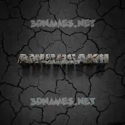 anuvisakh in Cracked Stone style - 3D name wallpaper